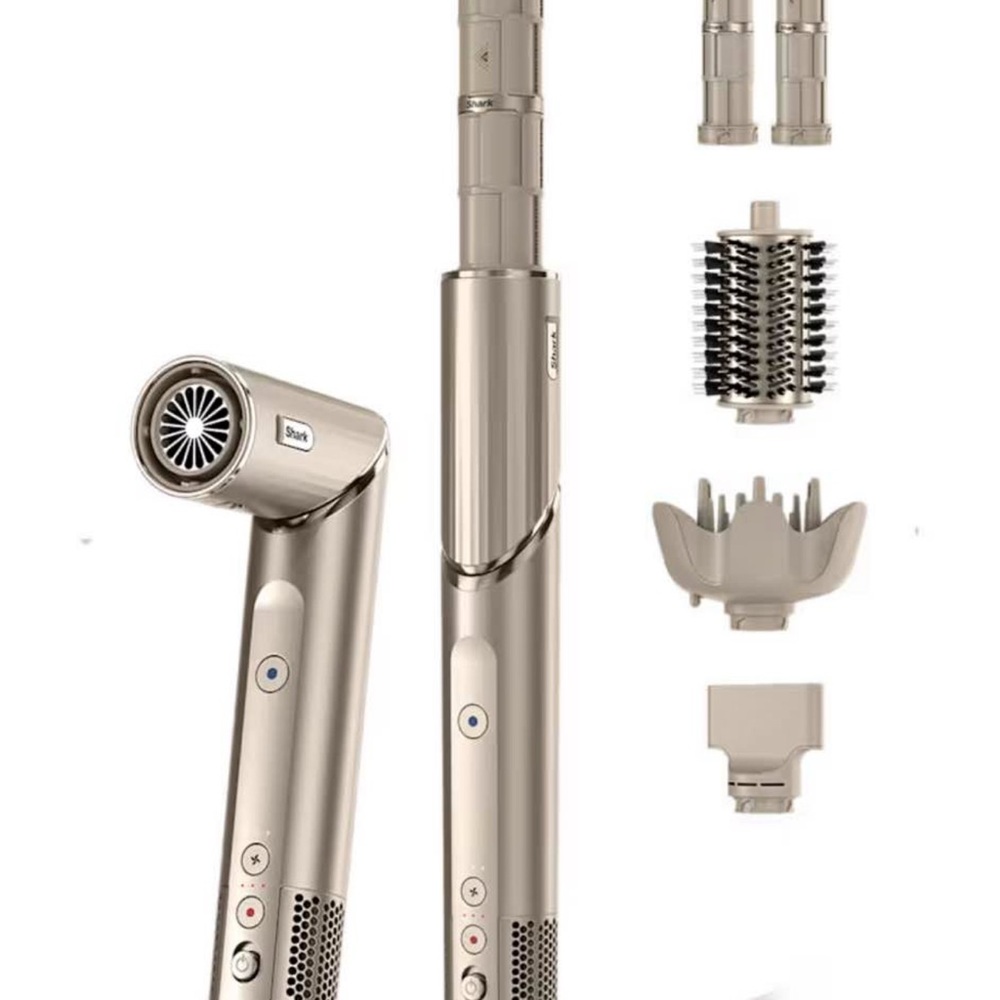 Shark Gold Hair Dryer and Styler. USED 1 time